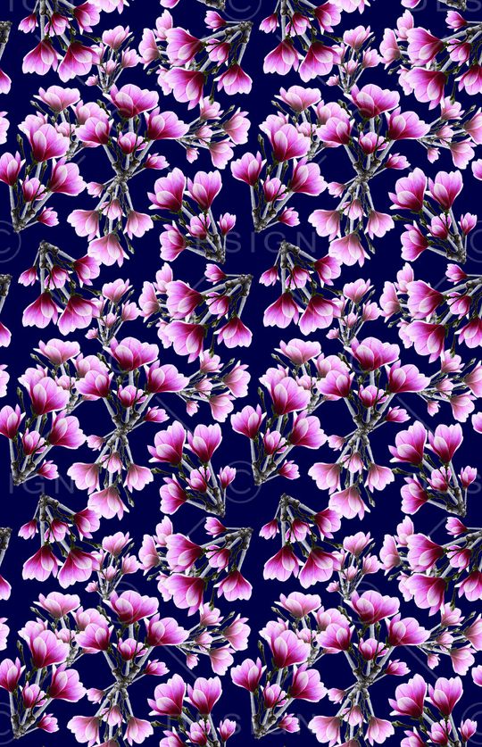 花卉奔放印花华亿平台图片