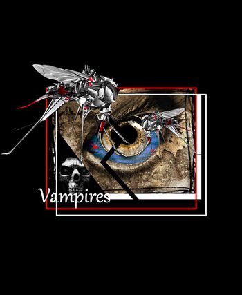 549562-时尚前卫机械蚊子艺术眼睛图案