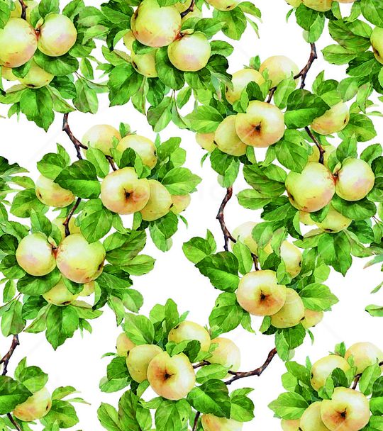 手绘桃子印花华亿平台图片