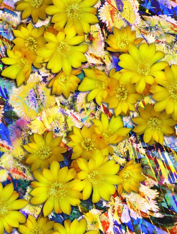 549615-时尚大牌 花卉 手绘底纹 组合 服