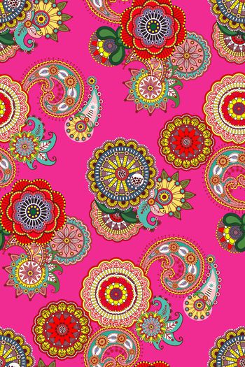 549620-民族风佩斯利火腿纹腰果纹春夏女装连