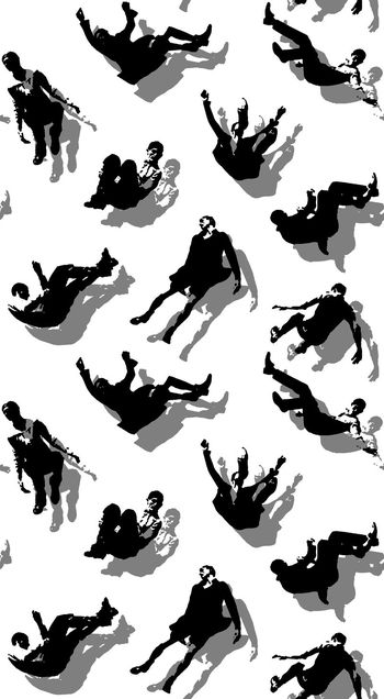 549652-时尚人物剪影男装图案