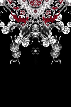 时尚潮流印花华亿平台图片