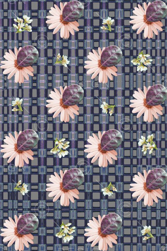 格子印花华亿平台图片