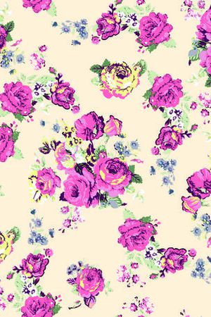 手绘玫瑰花印花华亿平台图片