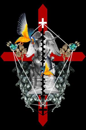 复古男装图案印花华亿平台图片