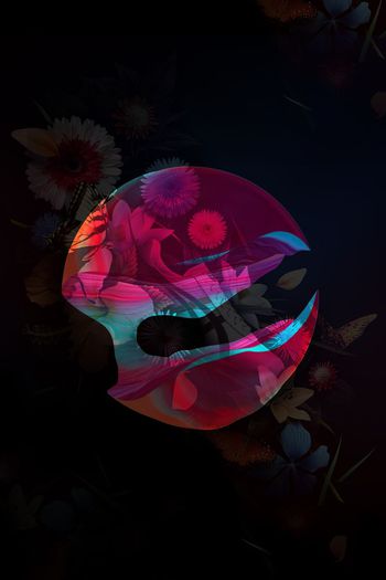 抽象印花华亿平台图片