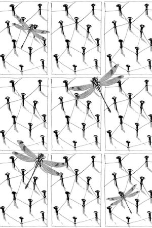 抽象男装图案印花华亿平台图片