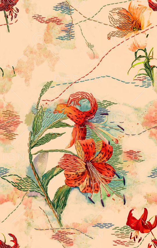 写意印花华亿平台图片