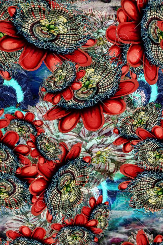 抽象印花华亿平台图片