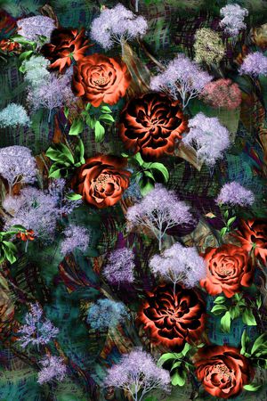 抽象印花华亿平台图片