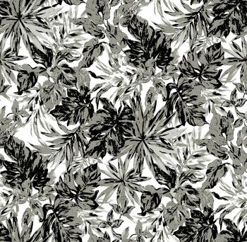 549923-中国画风 叶子 花卉