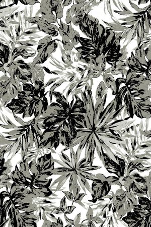 水墨画印花华亿平台图片