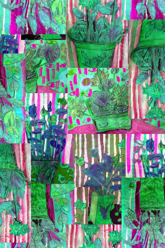 涂鸦 草图印花华亿平台图片