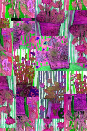 涂鸦 草图印花华亿平台图片