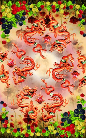 欧式印花华亿平台图片