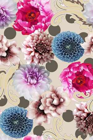 大气时尚印花华亿平台图片