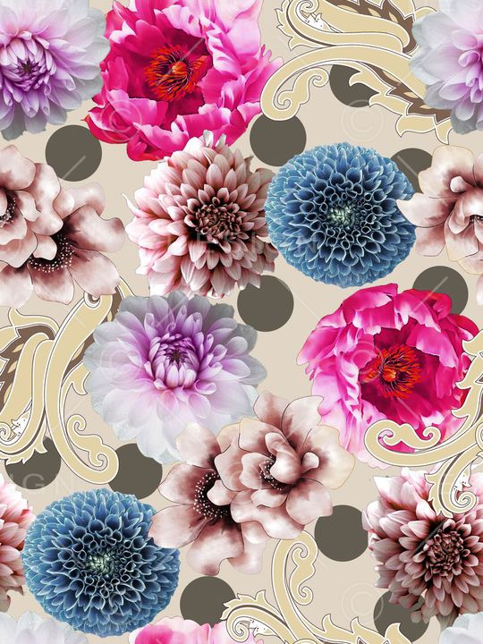 大气时尚印花华亿平台图片