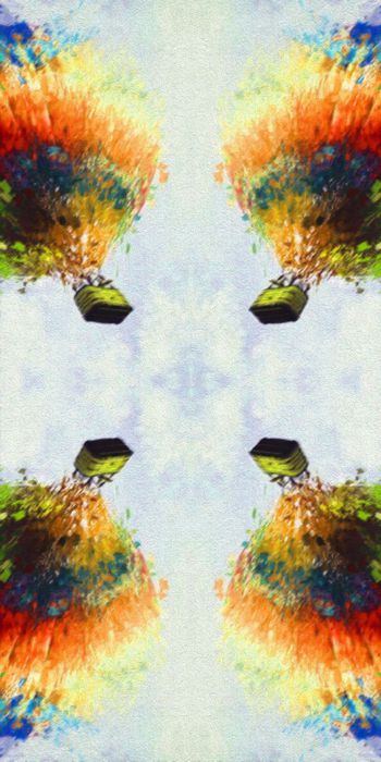 550175-时尚 油画 热气球 服装