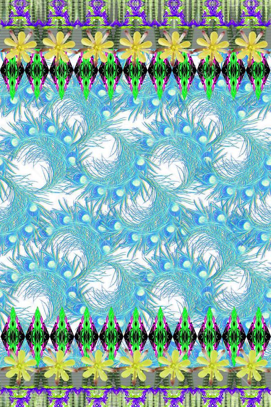 蝴蝶印花华亿平台图片