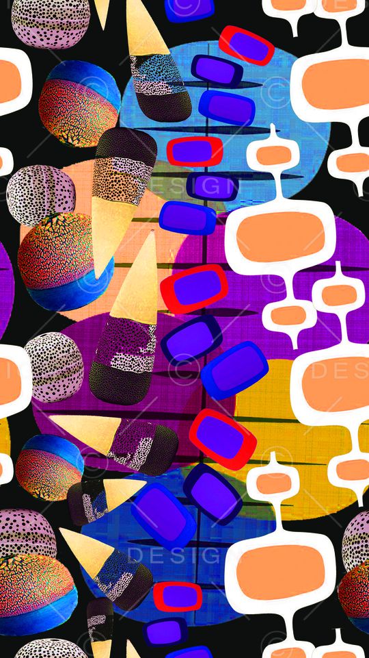 趣味图案印花华亿平台图片