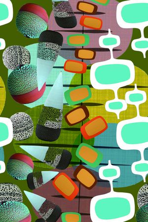 趣味图案印花华亿平台图片