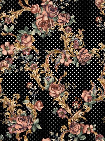 550597-复古男装波点手会欧洲花