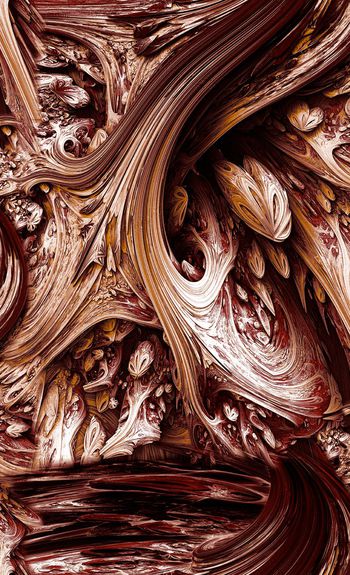 550611-复古 抽象肌理纹 波浪形 服装家纺