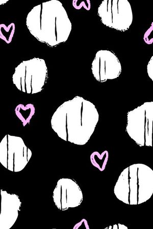 可愛時尚大波點华亿平台印花华亿平台图片