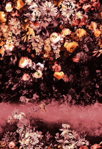 550818-怀旧灰色花卉