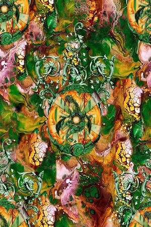 原创时尚大牌印花华亿平台图片