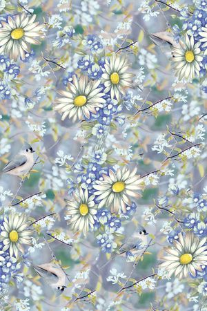 时尚小清新印花华亿平台图片