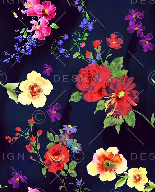 中国风印花华亿平台图片