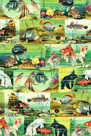 抽象印花华亿平台图片