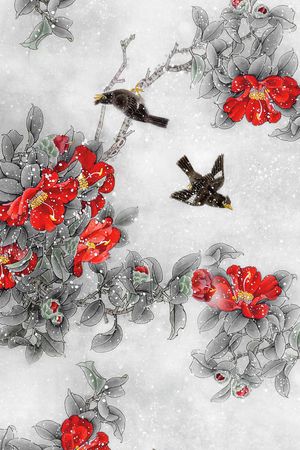 手绘印花华亿平台图片