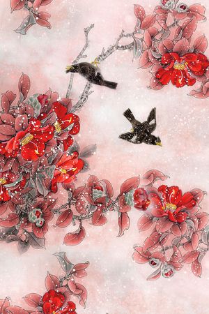 手绘印花华亿平台图片