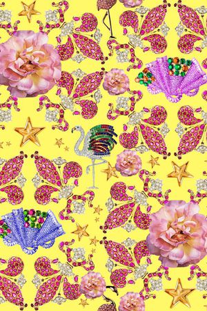 潮流时尚大牌印花华亿平台图片