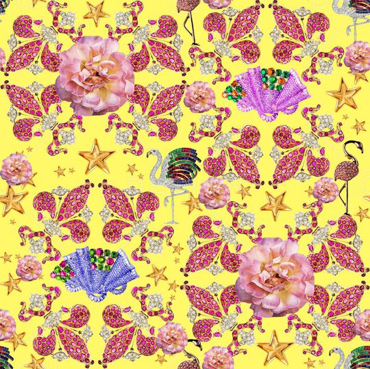 潮流时尚大牌印花华亿平台图片