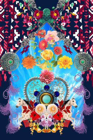 花朵印花华亿平台图片