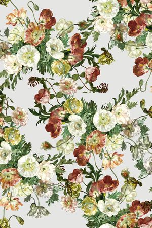 手绘印花华亿平台图片