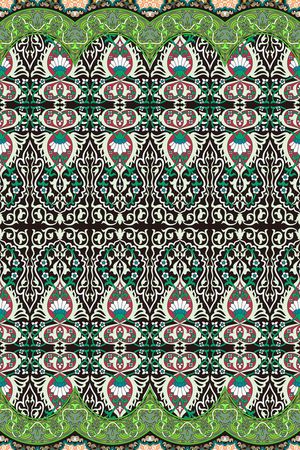 花草纹饰印花华亿平台图片