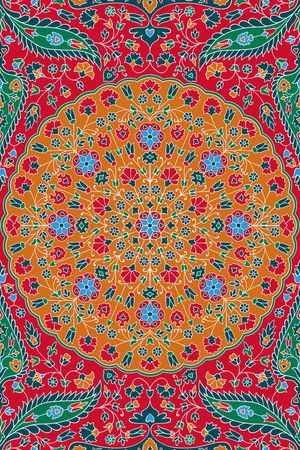 阿尔泰纹饰印花华亿平台图片