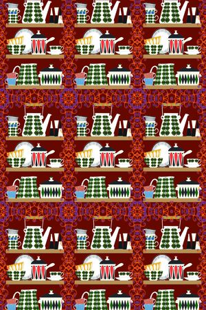 趣味图案印花华亿平台图片