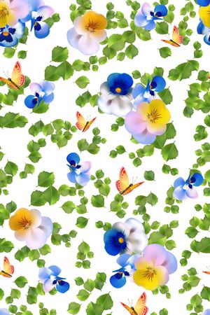 蝴蝶印花华亿平台图片