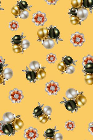 珠宝系列印花华亿平台图片