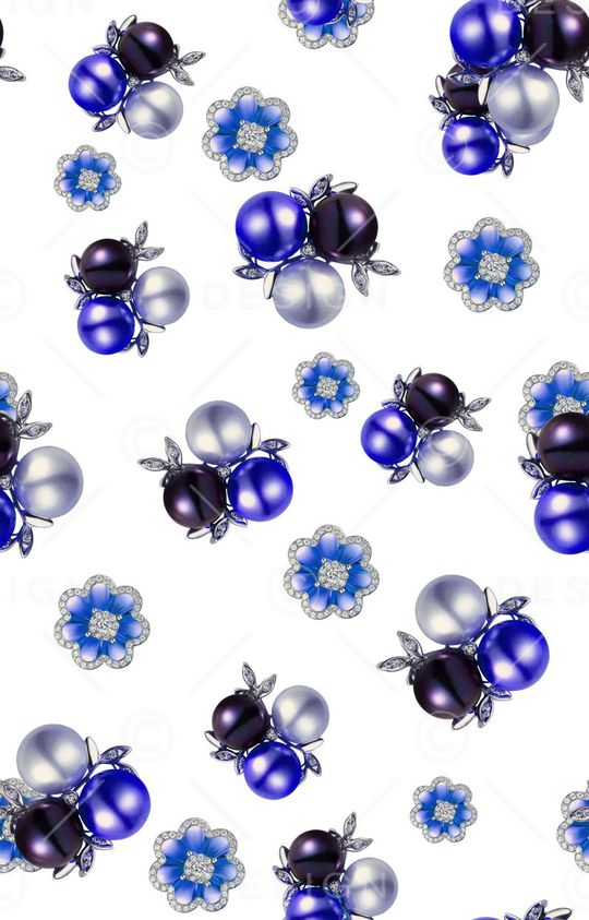 珠宝系列印花华亿平台图片