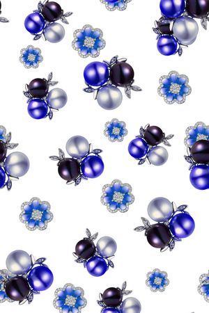 珠宝系列印花华亿平台图片