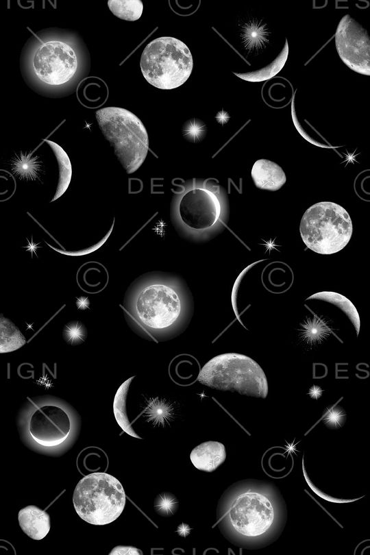 日月星辰印花华亿平台图片