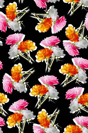 花卉印花华亿平台图片