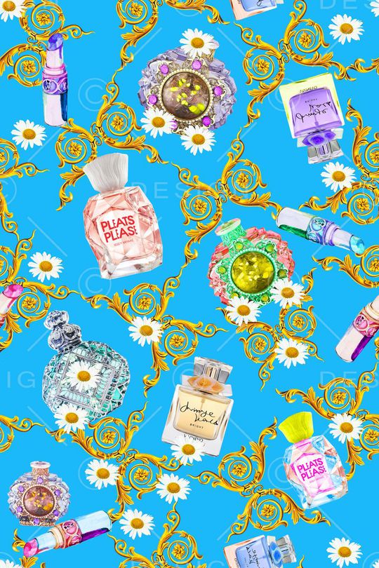 白色小菊花印花华亿平台图片